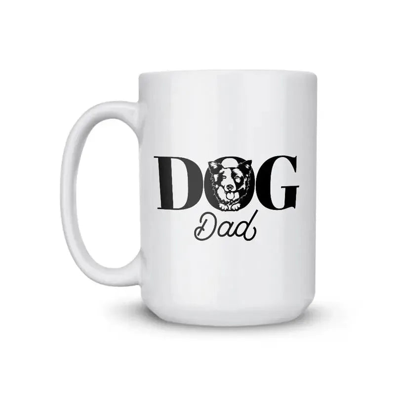 Border Collie Dad Dog Coffee Mug - iCustomLabel