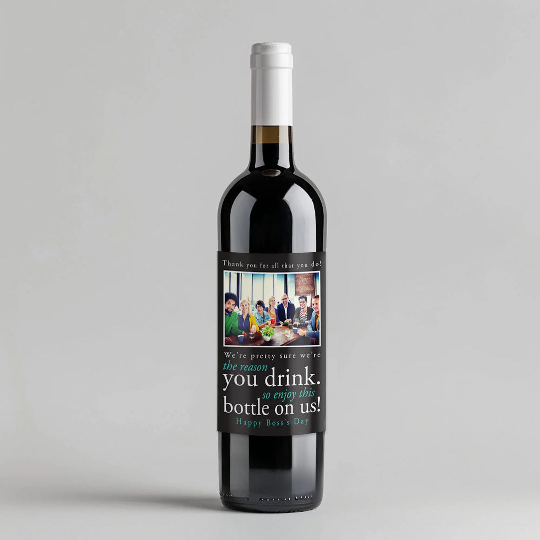 Boss Day Gift Wine Label - iCustomLabel