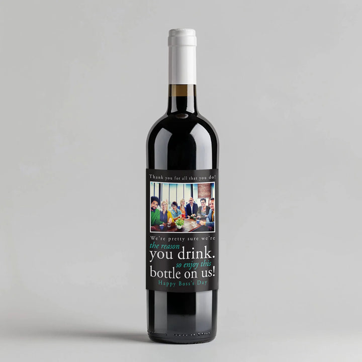 Boss Day Gift Wine Label - iCustomLabel
