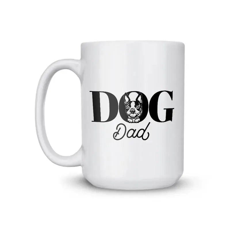 Boston Terrier Dad Dog Coffee Mug - iCustomLabel