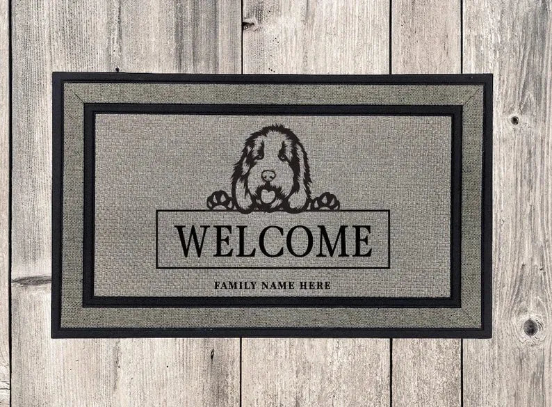 Boston Terrier Dog Welcome Mat - iCustomLabel