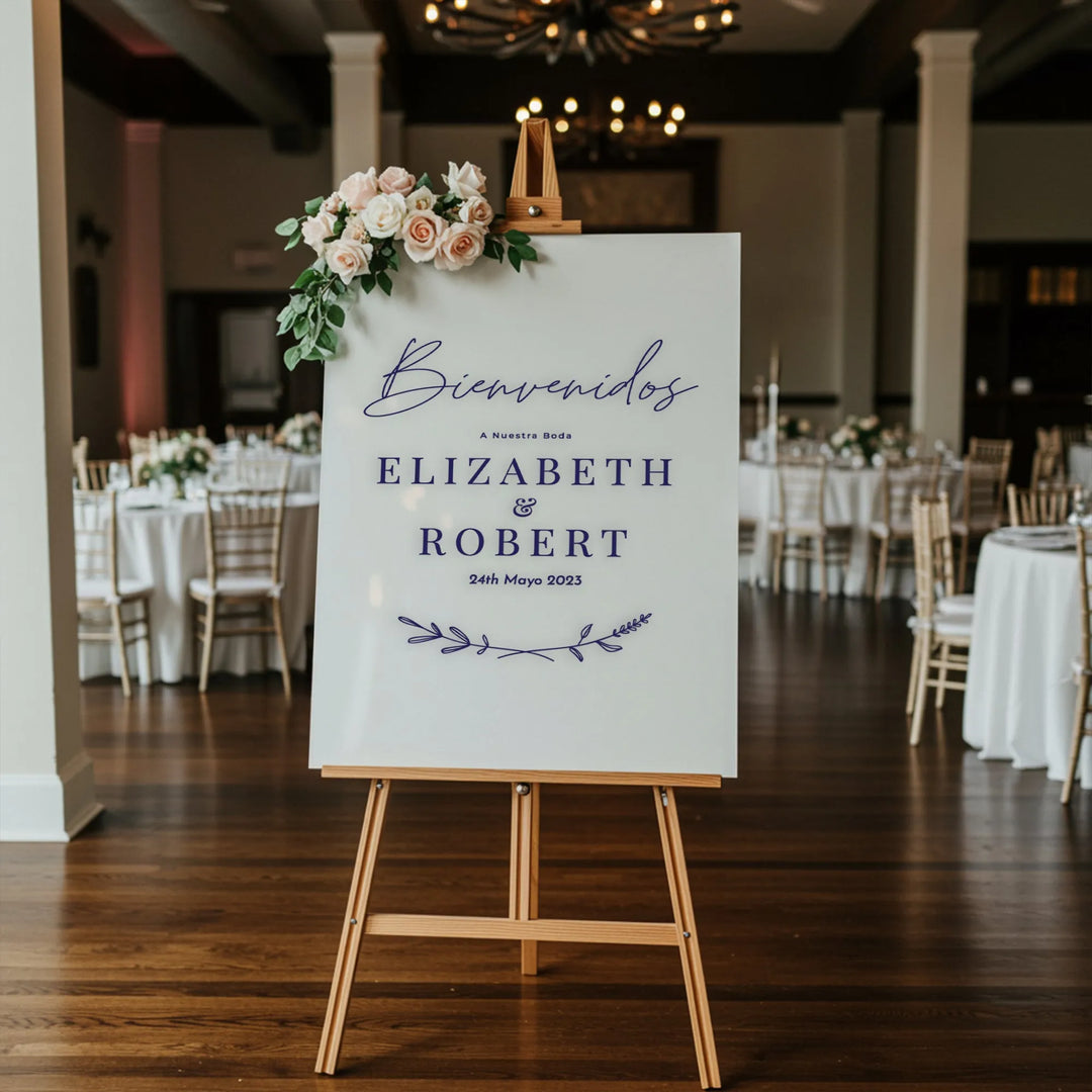 Branch Spanish Wedding Welcome Sign - iCustomLabel