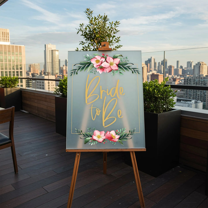 Bride To Be Bridal Shower Welcome Sign - iCustomLabel