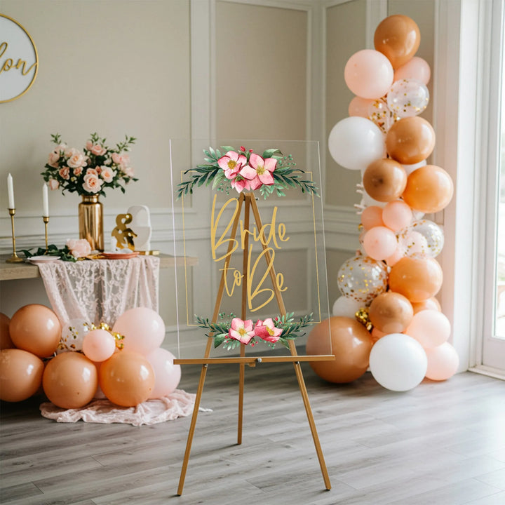 Bride To Be Bridal Shower Welcome Sign - iCustomLabel