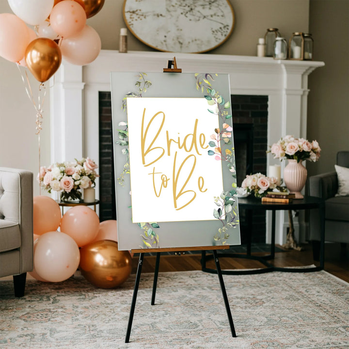 Bride To Be Engagement Welcome Sign - iCustomLabel