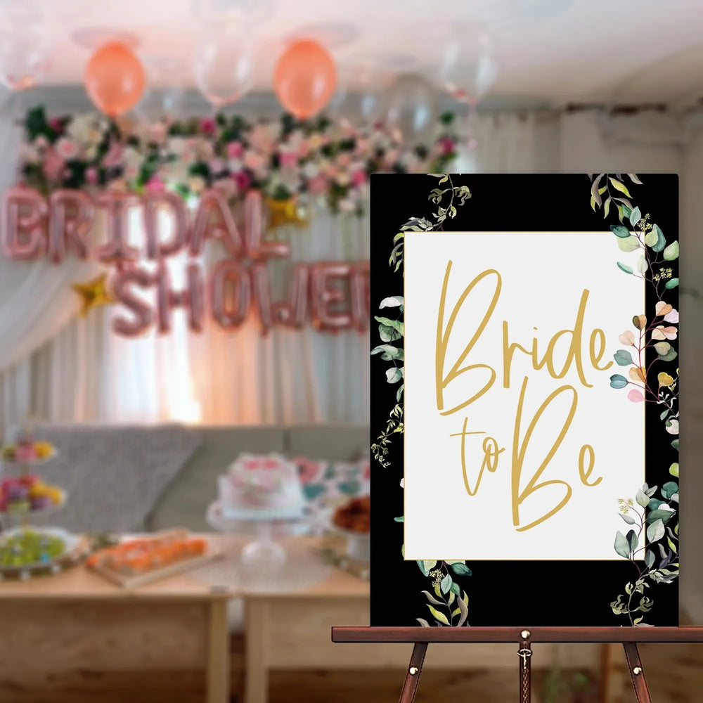 Bride To Be Engagement Welcome Sign - iCustomLabel