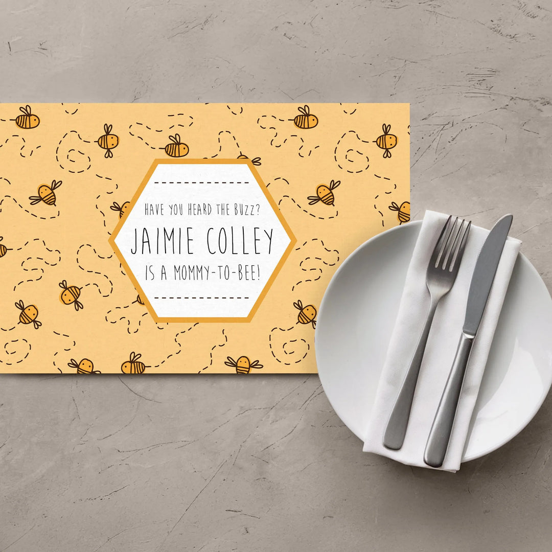 Bumble Bees Baby Shower Placemats - iCustomLabel