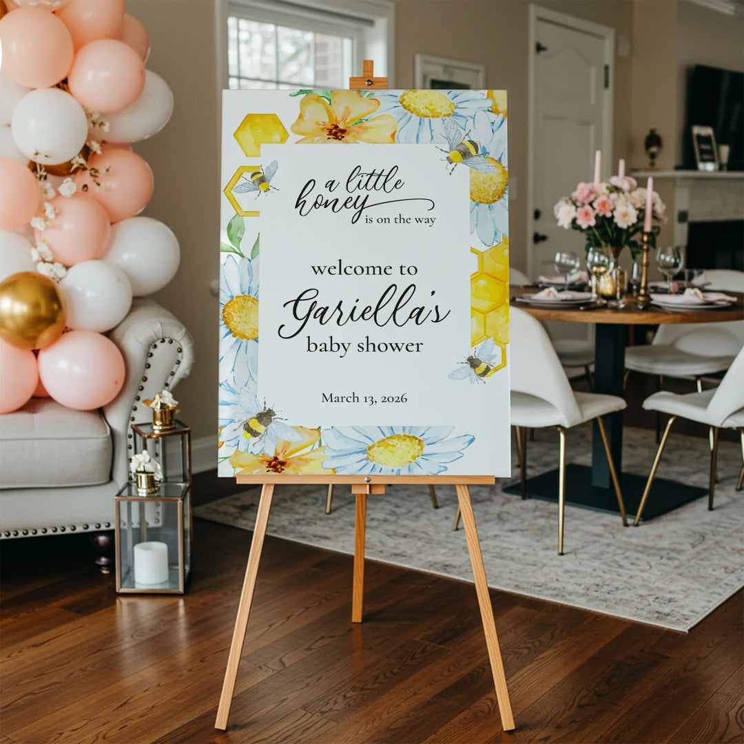 Bumblebee Baby Shower Sign - iCustomLabel