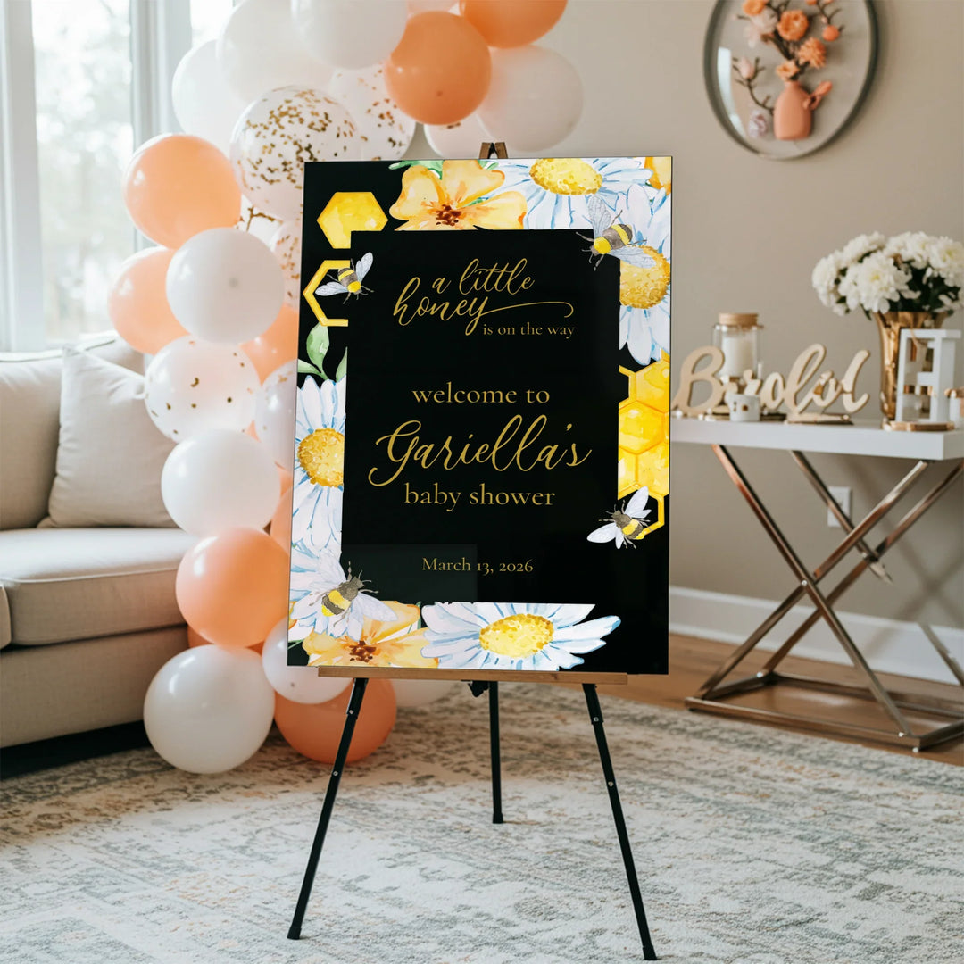 Bumblebee Baby Shower Sign - iCustomLabel