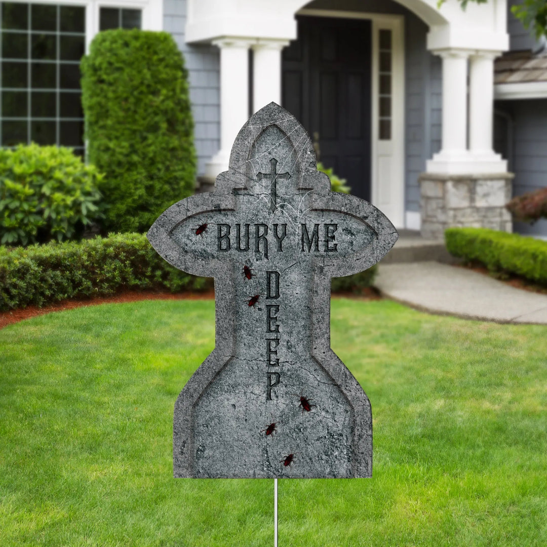 Bury Me Halloween Yard Decorations - iCustomLabel