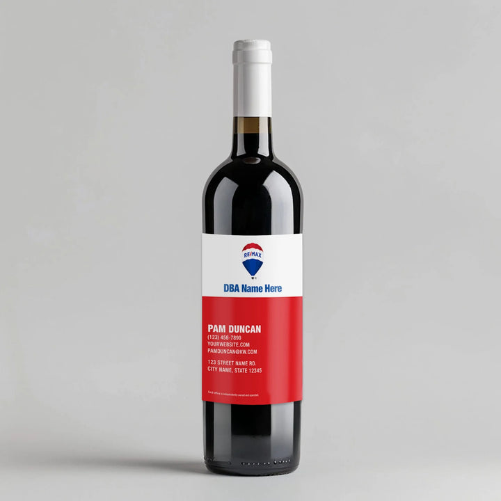 Business Card Remax Wine Label - iCustomLabel