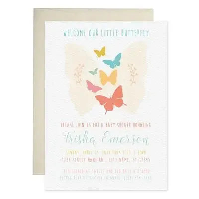 Butterfly Baby Shower Invitations - iCustomLabel