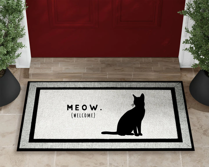 Cat Meow Welcome Mat