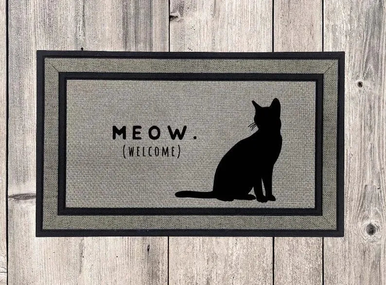 Cat Meow Welcome Mat - iCustomLabel