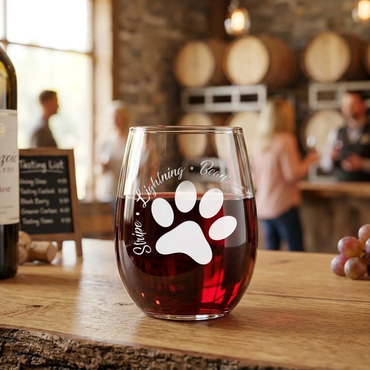 cat-paw-names-etched-stemless-wine-glass-icustomlabel-1 - iCustomLabel