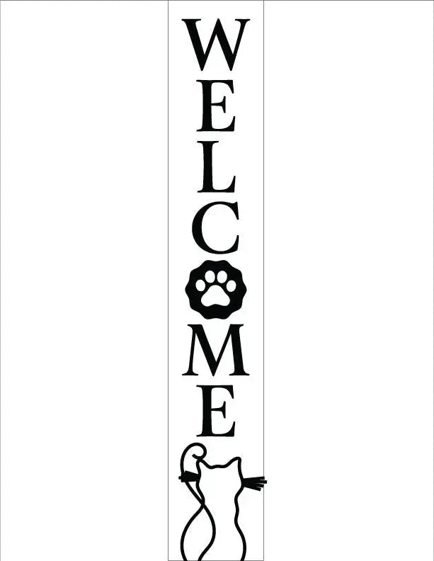 Cats Welcome Sign - iCustomLabel