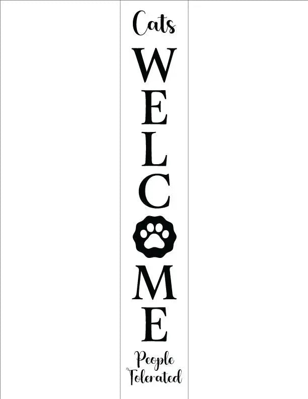 Cats Welcome Sign - iCustomLabel