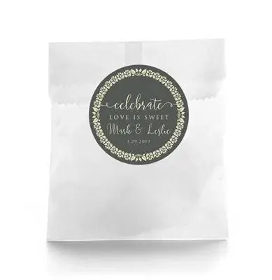 Celebrate Love Wedding Favor Labels - iCustomLabel