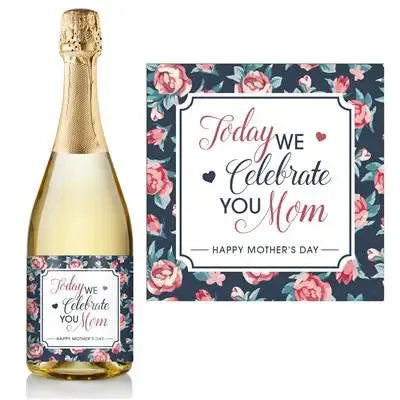 Celebrate Mom Champagne Label - iCustomLabel