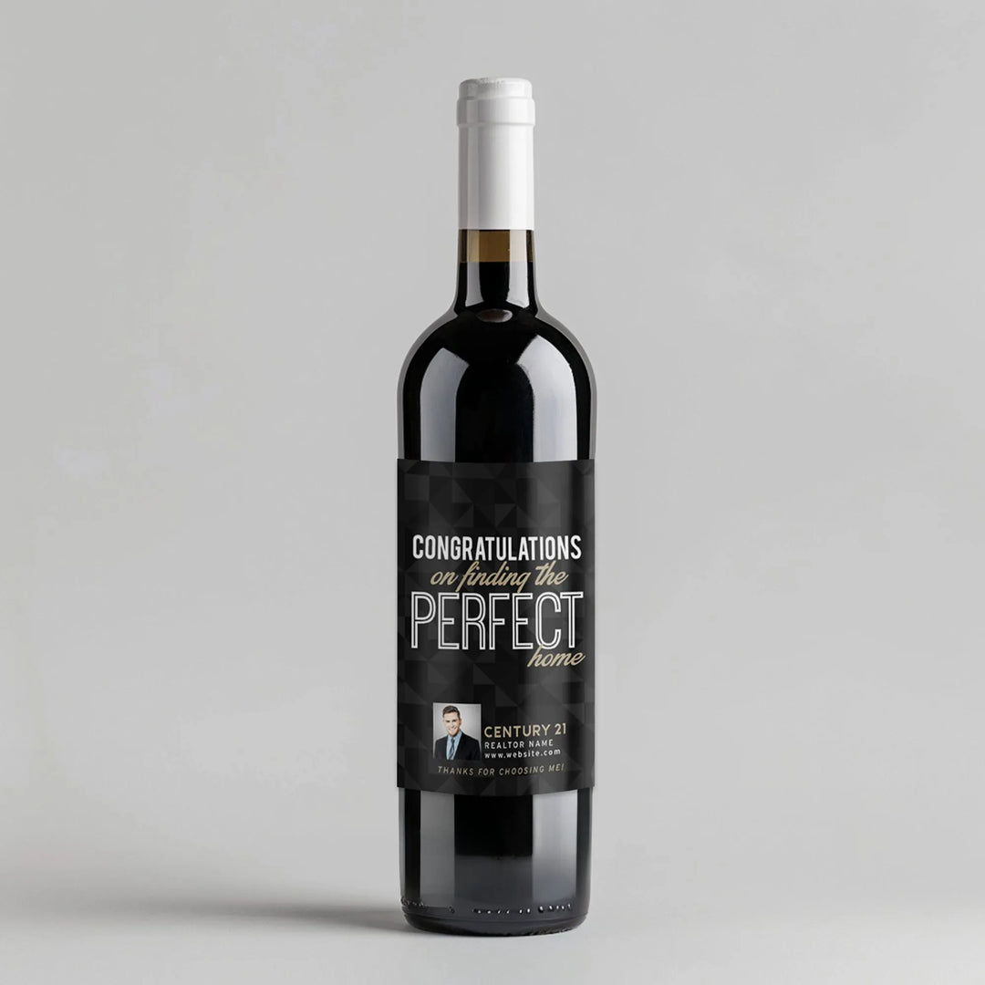 Century 21 Congrats Realtor Wine Label - iCustomLabel