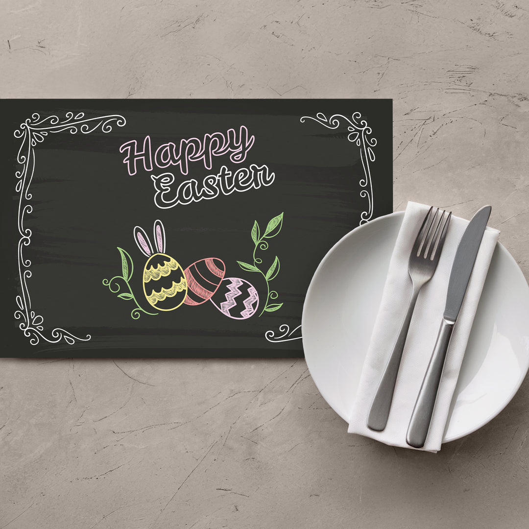 Chalkboard Easter Placemats - iCustomLabel