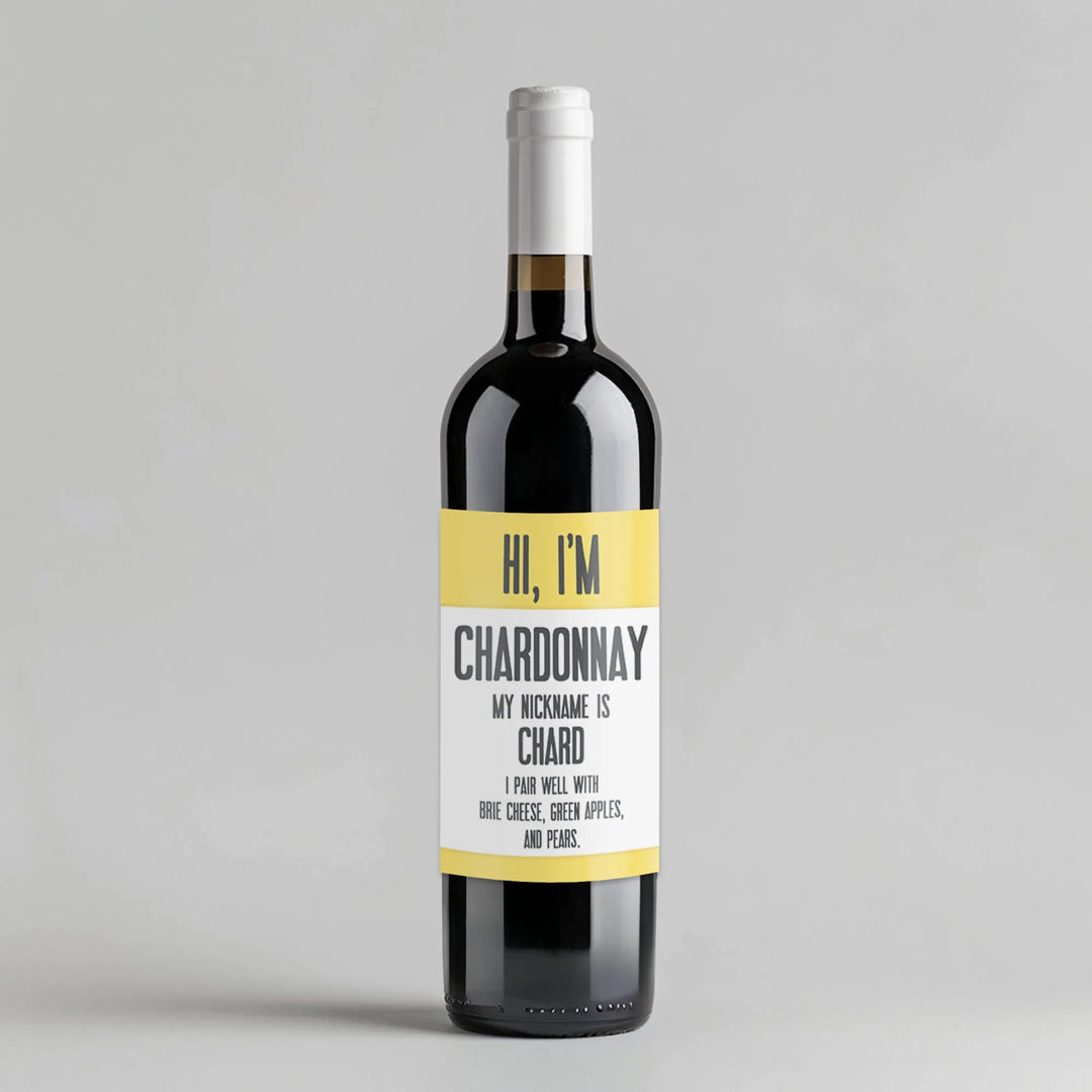 Chardonnay Descriptions Wine Label - iCustomLabel
