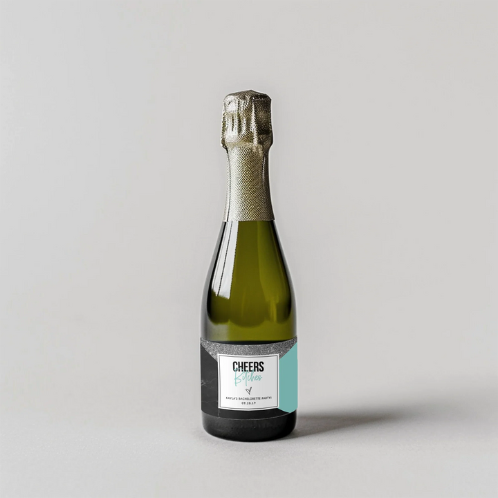 Cheers Bitches Mini Champagne Split Label