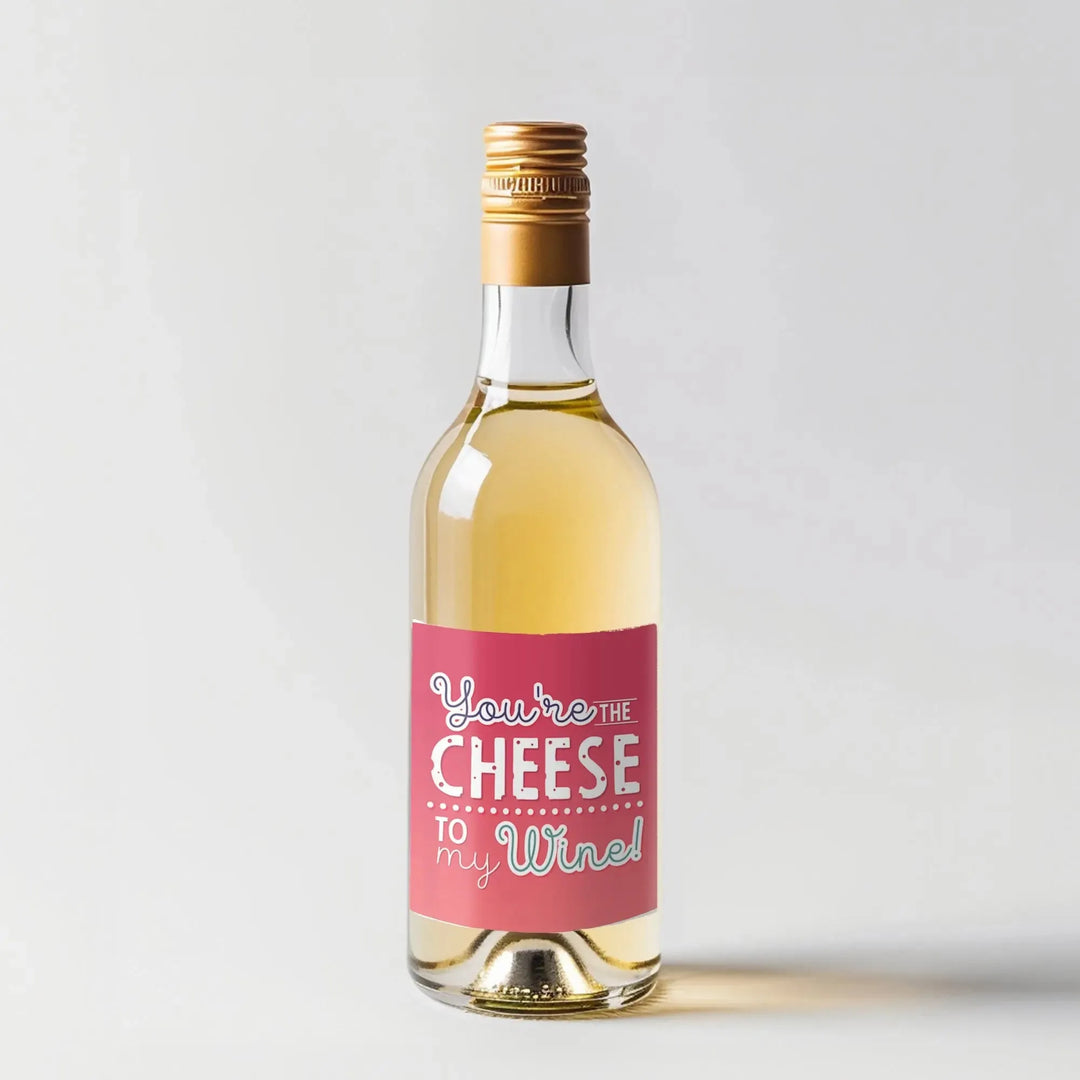 Cheesy Love Mini Wine Label - iCustomLabel