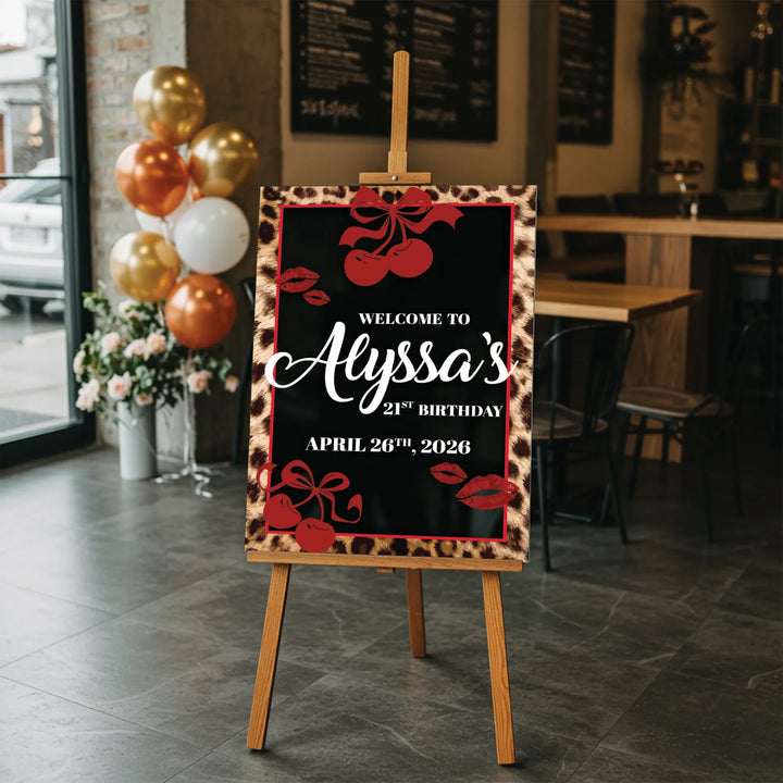 cheetah-cherries-birthday-sign-icustomlabel-1 - iCustomLabel