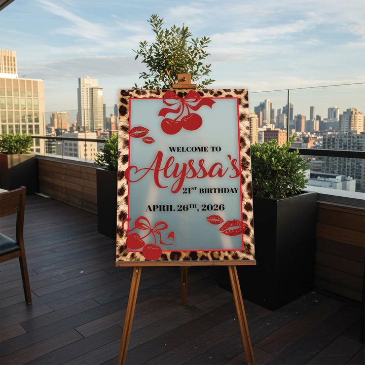 cheetah-cherries-birthday-sign-icustomlabel-2 - iCustomLabel