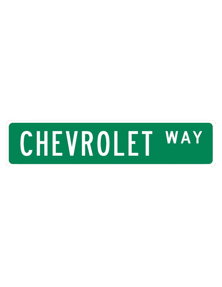 Chevrolet Street Sign Metal Sign - iCustomLabel