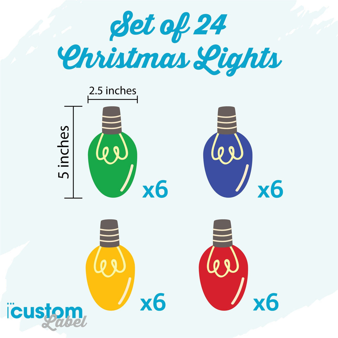 Christmas Lights Car Magnets - iCustomLabel