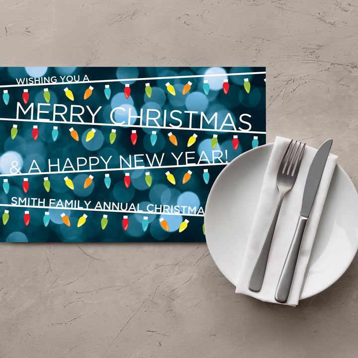 Christmas Lights Placemats - iCustomLabel