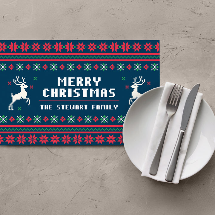 Christmas Sweater Placemats - iCustomLabel