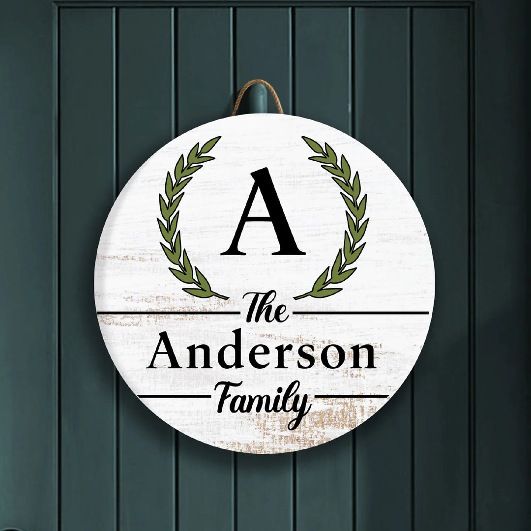 Circlet Personalized Front Door Decor - iCustomLabel