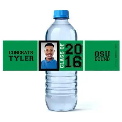 Class Of Graduation Water Bottle Labels - iCustomLabel