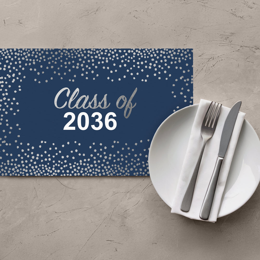 Class Of Navy Graduation Placemats - iCustomLabel