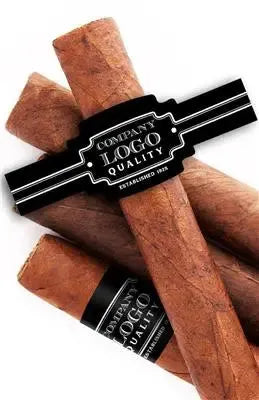 Classic Black Business Cigar Bands - iCustomLabel