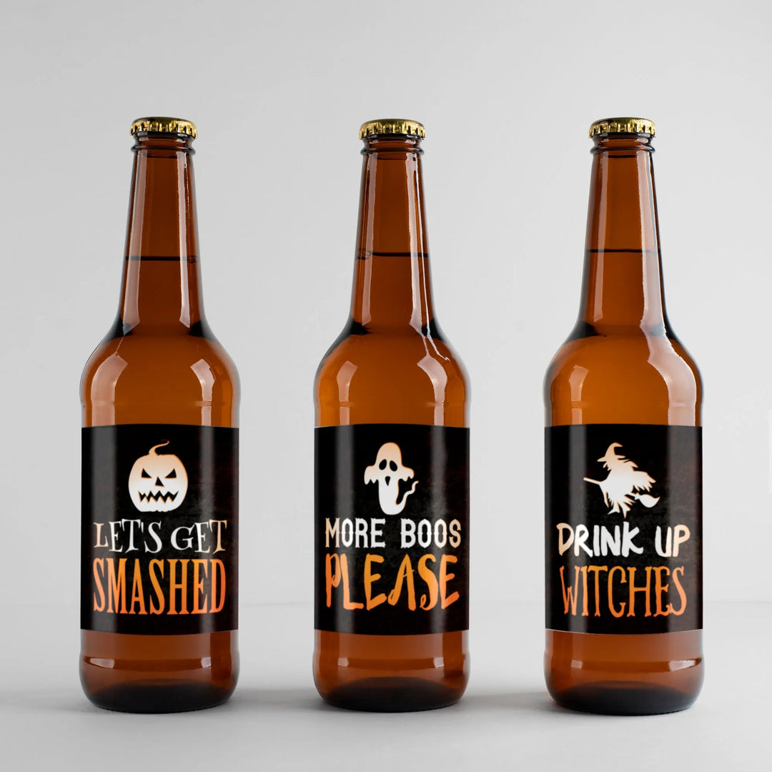 Clever Halloween Beer Label Set - iCustomLabel