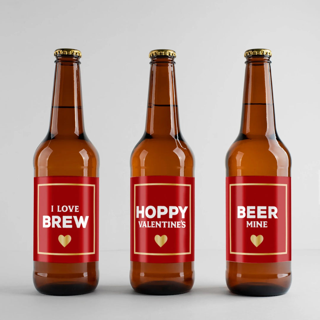 Clever Valentines Beer Label Set - iCustomLabel