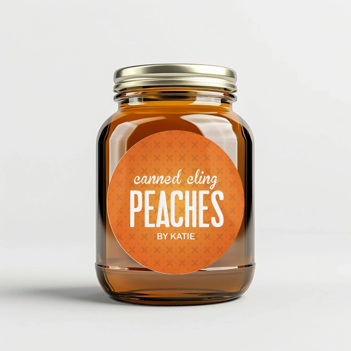 Cling Peaches Canning Labels - iCustomLabel