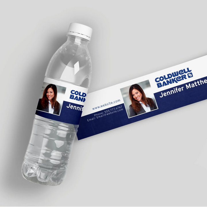 Coldwell Banker Real Estate Water Bottle Labels - iCustomLabel