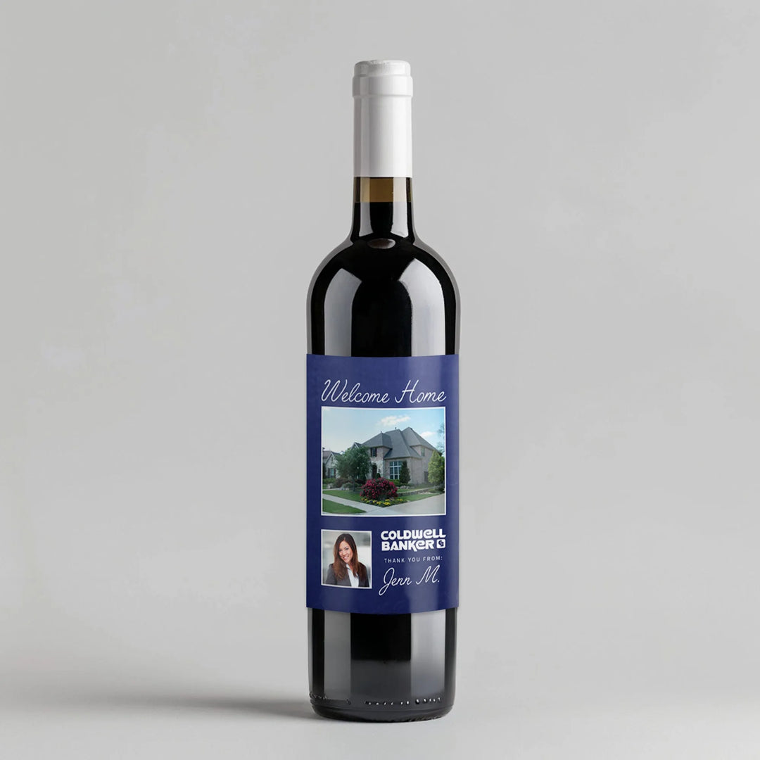 Coldwell Banker Welcome Realtor Wine Label - iCustomLabel