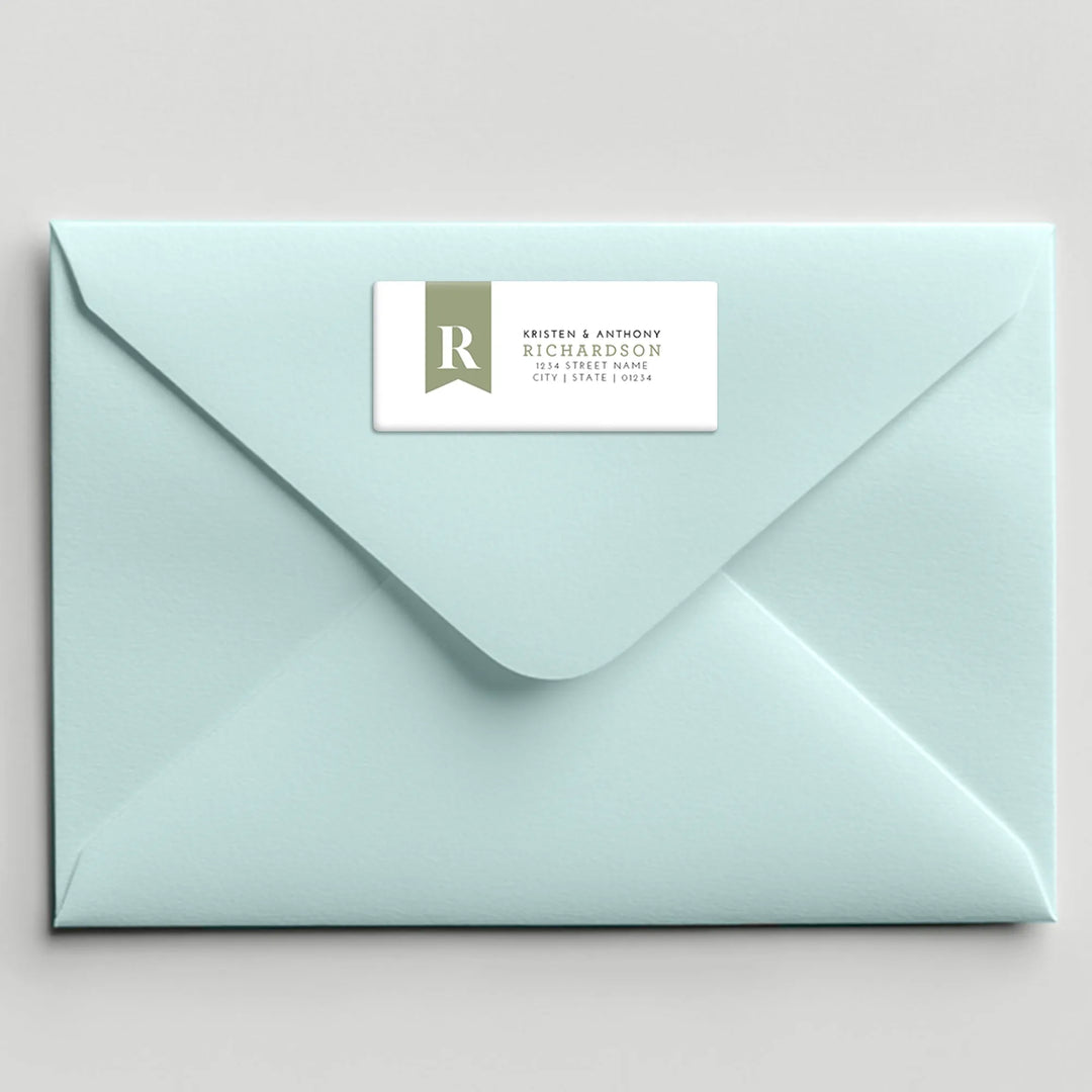 Colored Flag Address Label - iCustomLabel