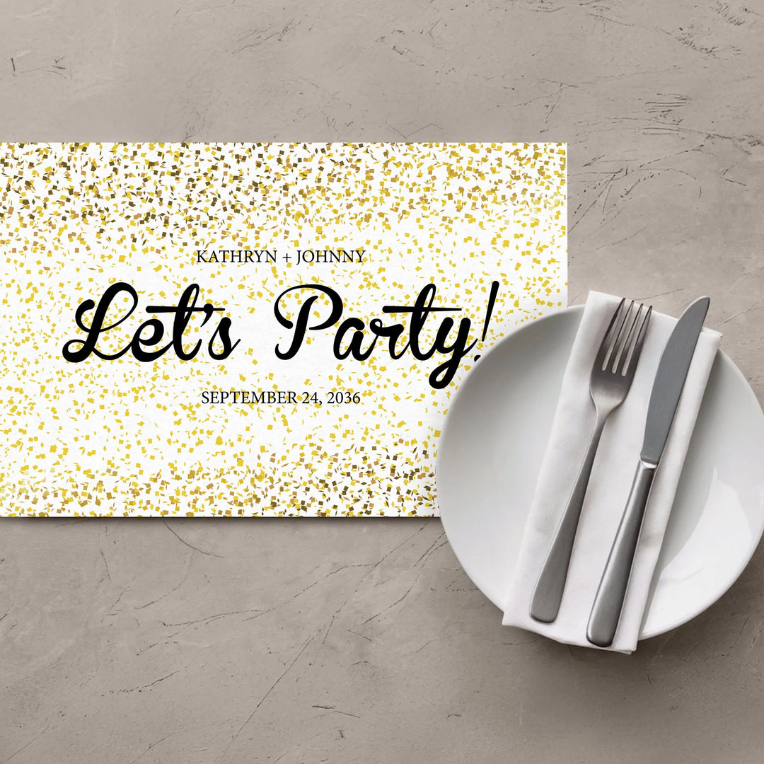 Confetti Edges Placemats - iCustomLabel