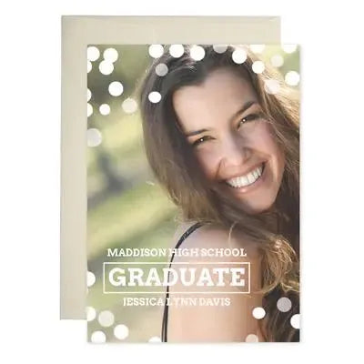 Confetti Graduation Announcements - iCustomLabel