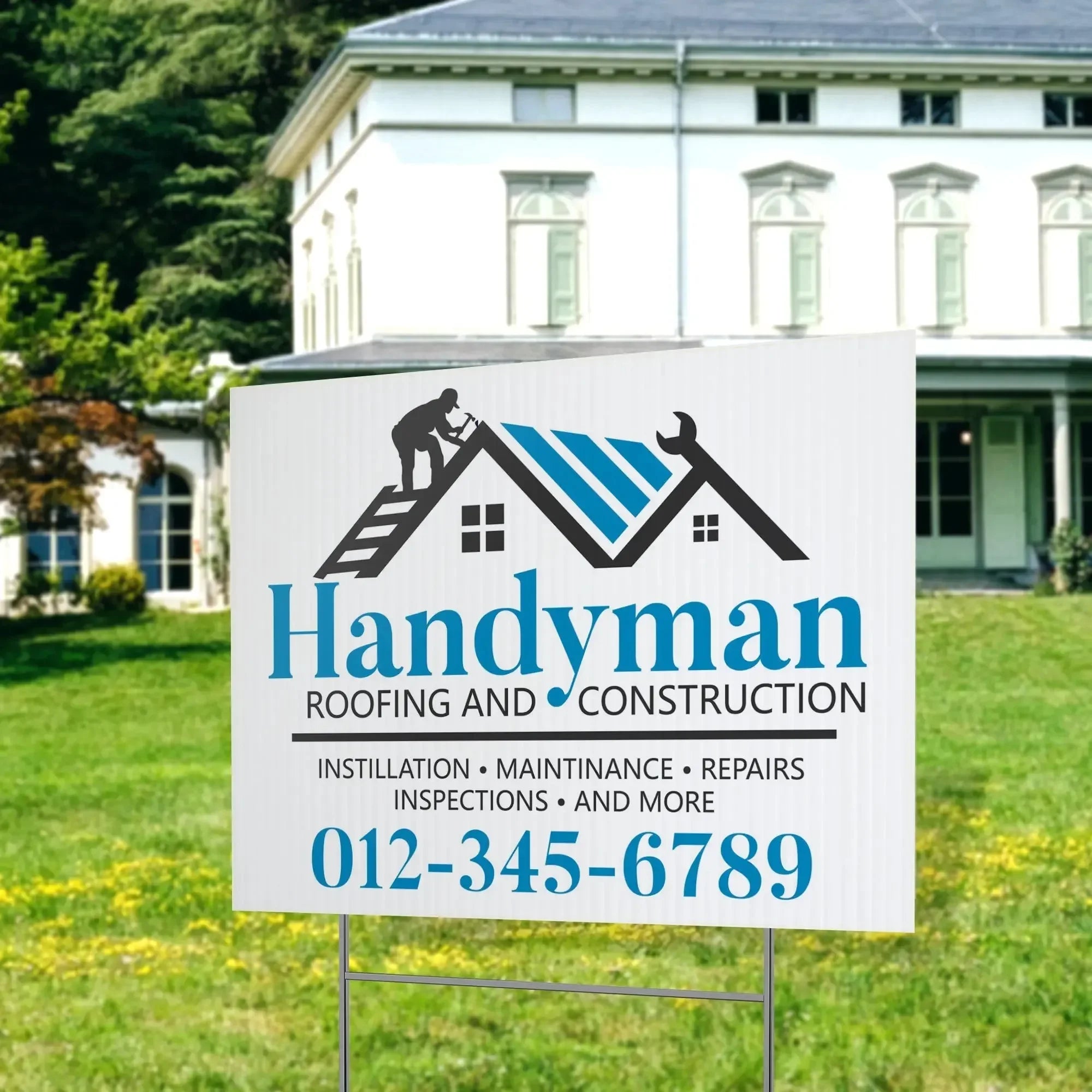 Construction Yard Sign | Contractor Site Branding – iCustomLabel