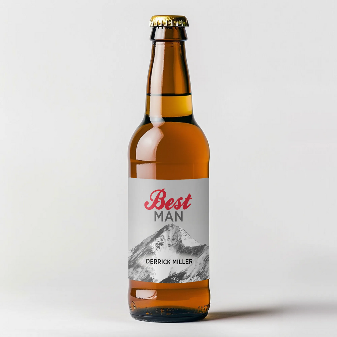 Coors Light Best Man Beer Label - iCustomLabel