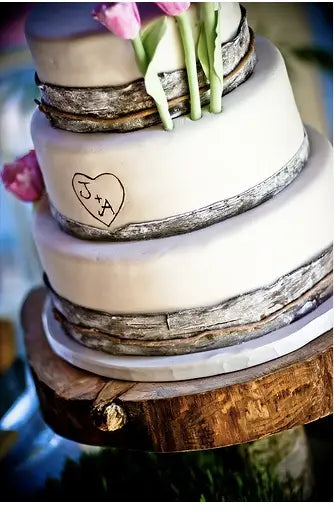 rustic wedding cake