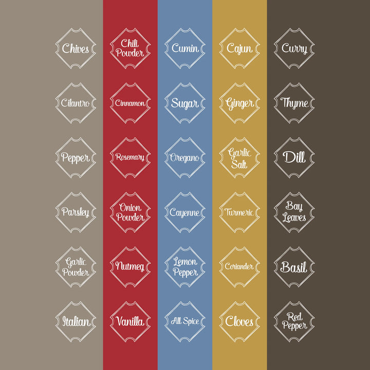 Cozy Cottage Spice Labels